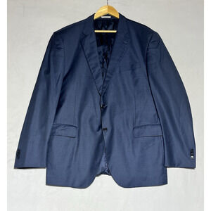 Peter Millar 46T Mens Blue Wool Suit Jacket Blazer Sport Coat Canada 2 Button